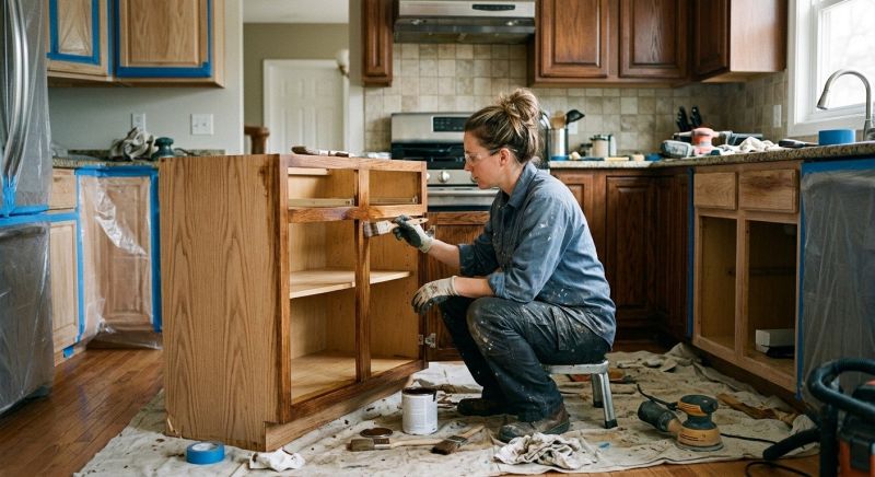 Kitchen Cabinet Refinishing in Muncie, IN