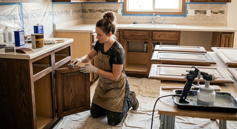Kitchen Cupboard Refinishing in Kokomo, IN
