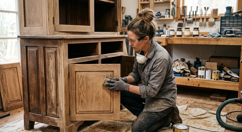 Oak Cabinet Refinishing in Muncie, IN