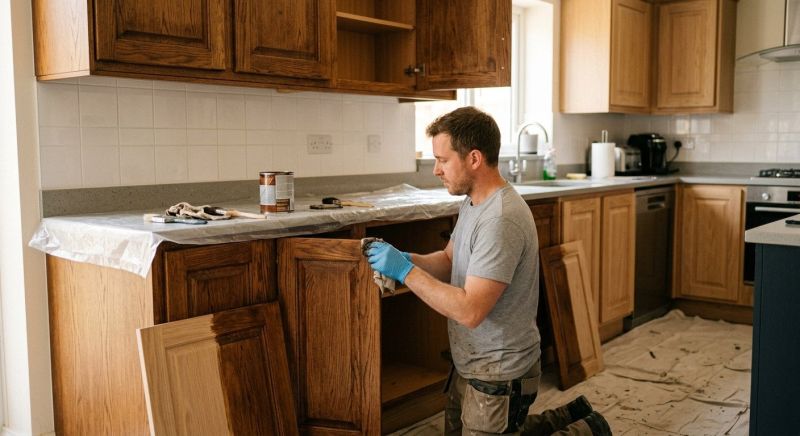 Oak Cabinet Refinishing in Cincinnati, OH